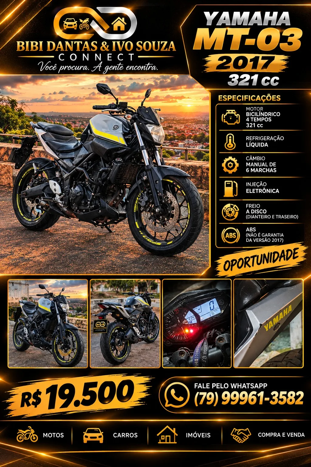 Foto do anúncio Yamaha MT-03 2017